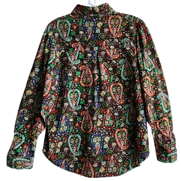 FRNCH Paris Kylie Woven Shirt in Foxy Paisley Print XS NEW - Picture 2 of 12